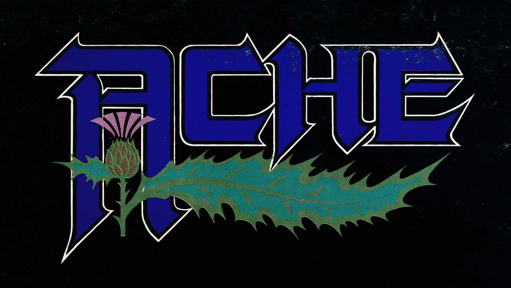 ACHE Rock Band Green Man Logo